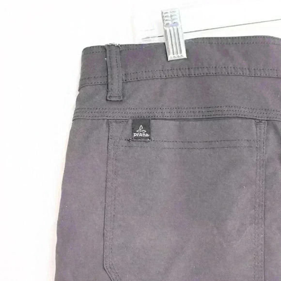Prana Zion Gray Cargo Shorts Large x 12" inseam M3STRE110 smoke color - Picture 6 of 11
